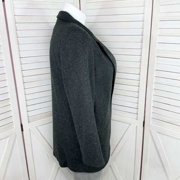 Sag Harbor Vintage Wool Blend Long Blazer Jacket Charcoal Grey 16 - Picture 3 of 14
